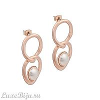Серьги Fiore Luna Pearl A2006PE-E01.1 BW/RG