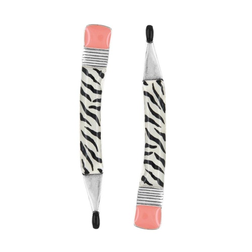 Серьги TARATATA, Gomme, асимметричные, цветная смола с узорами, TT-W25-03928-102 черный