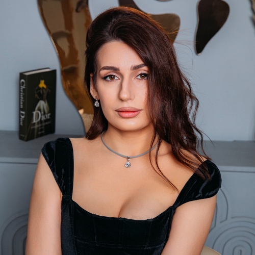 Колье Fiore Luna Crystal / Grey Leather, B2110SW-N06.1 BW/S фото 2