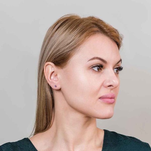 Пусеты Fiore Luna VIOLET, AE03187-6 V/G фото 2