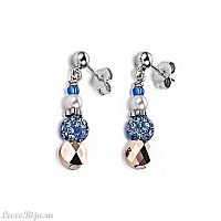 Серьги Coeur de Lion Light Blue 4867/21-0720