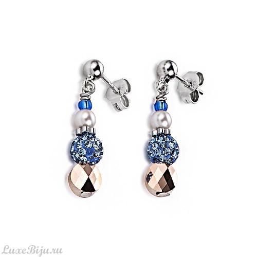 Серьги Coeur de Lion Light Blue 4867/21-0720