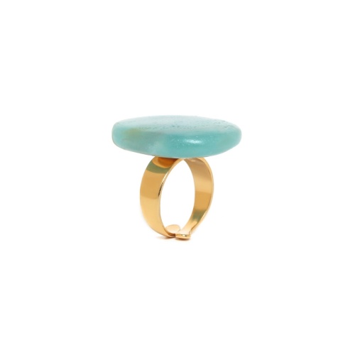 Кольцо Nature Bijoux, Honolulu, разъемное, с амазонитом, NB24.1-19-25115 голубой фото 2