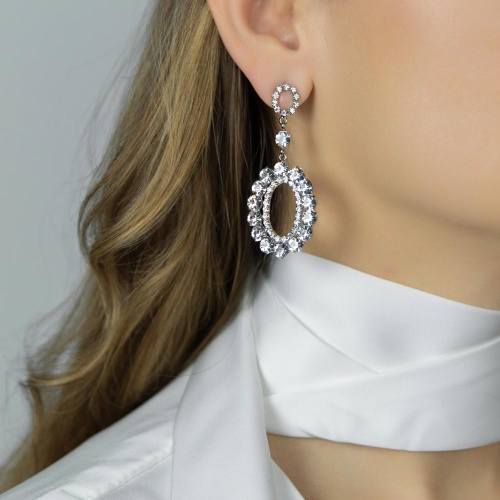 Серьги Moon Paris, Bohemia, с кристаллами, MB-26.01-021 хрустальный фото 2