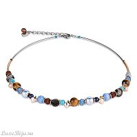 Колье Coeur de Lion Blue-Brown 4864/10-0711