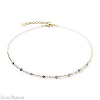 Колье Coeur de Lion Grey-Crystal, 6022/10-1218