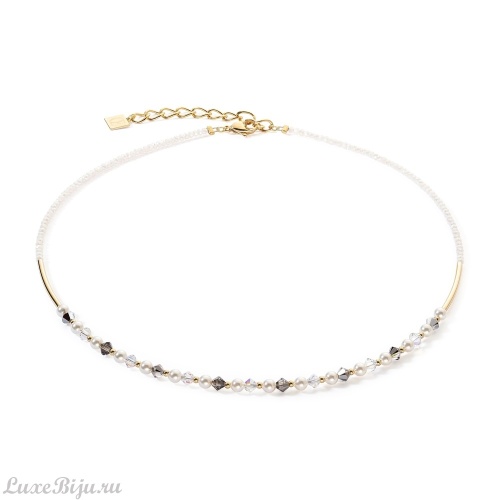 Колье Coeur de Lion Grey-Crystal, 6022/10-1218