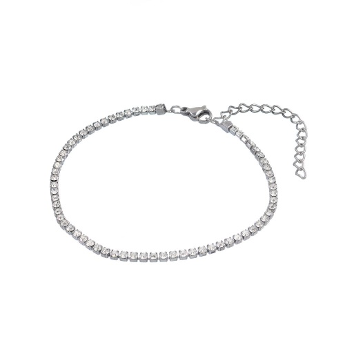 Браслет Dansk Copenhagen, Joy Waterproof, с фианитами, DNSK26.1-7W2401047 серебристый