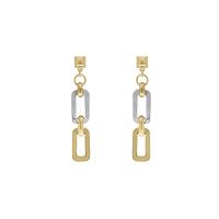 Серьги VIDDA, Powerful, двухцветный металл, VD23-0169192 золотистый