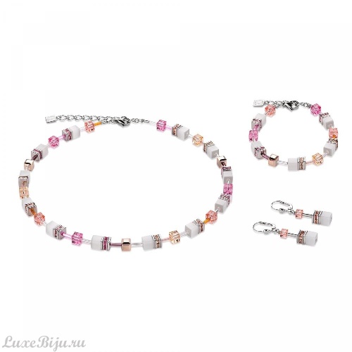 Серьги Coeur de Lion Multicolor Pastel-Rose 2838/20-1923 фото 2