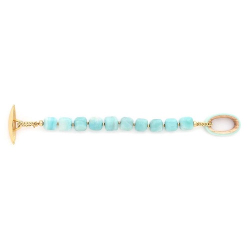Браслет Nature Bijoux, Mississippi, с амазонитом,вставкой из дерева и эмалью, NB25.1-13-44062 бирюзовый фото 4