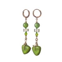 Серьги Lanzerotti, Verde, нефрит, пренит, цитрин, хризопраз, LZ-24.12-592 зеленый