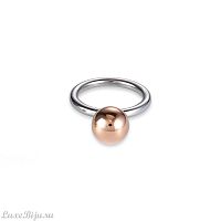 Кольцо Coeur de Lion Rosegold-Silver 18 мм 0300/40-1631 56