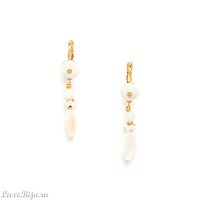 Серьги Nature Bijoux, Ivory, кость,говлит,перламутр жемчужный, NB22.1-12-77244 белый