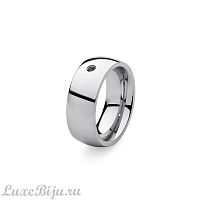 Кольцо - база Qudo Basic big silver 17.8 мм 627003 S