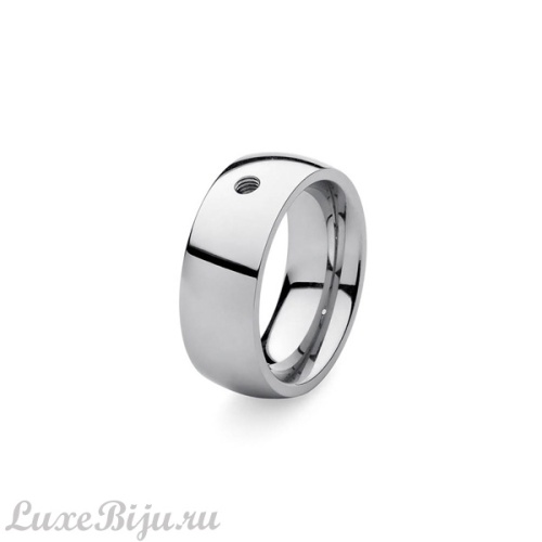 Кольцо - база Qudo Basic big silver 18.4 мм 627004 S