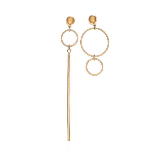 Серьги Dansk Copenhagen, Theia, асимметричные, DNSK25.2-3C2401019 золотистый