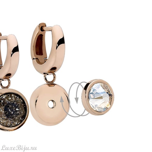 Серьги Qudo - База Basic Gold 301566 RG фото 2