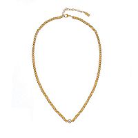 Колье Dansk Copenhagen, Joy Waterproof, с фианитом и металлическими бусинами, DNSK25.2-9W2401027 золотистый