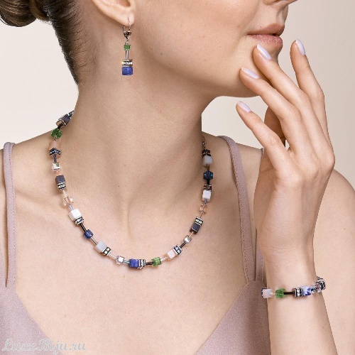 Колье Coeur de Lion Blue-Green, 4905/10-0705 фото 4