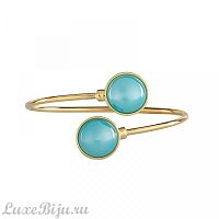 Браслет Possebon Pearl Blue Sky Agate C1366.21 BL/G