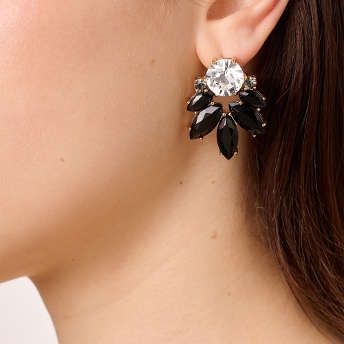 Серьги Dyrberg Kern DRAGO SG BLACK / CRYSTAL, 470021 фото 4