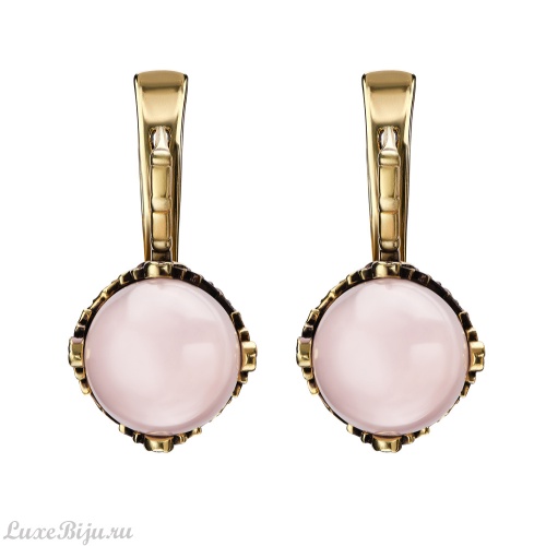 Серьги Fiore di Firenze OR211218 QUARZO ROSA