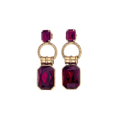 Серьги Celeste G, с кристаллами Swarovski, CS26.1-1724 красный