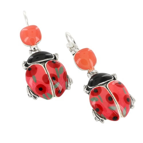 Серьги TARATATA, Cox, с цветной смолой, TT-T25-04716-103 красный