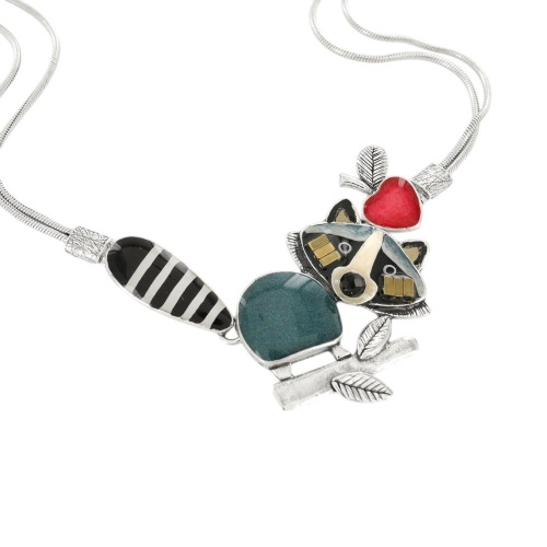 Колье TARATATA, Raton lover, цветная смола, бусины, слюдяная пудра, TT-T25-03104-104 серый фото 2