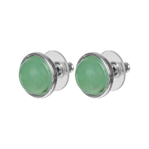 Пусеты Fiore Luna GREEN AVENTURINE, LE1109 G/S