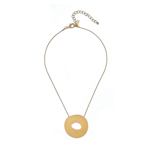 Колье Dansk Copenhagen, Alaya, с подвеской неправильного овала, DNSK25.2-9C2407003 золотистый