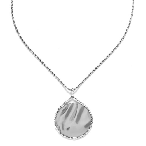 Колье ORI TAO, Couture, фактурный металл, OT24.1-15-31721 серебристый фото 3