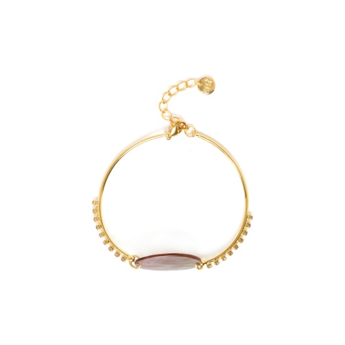 Браслет Franck Herval, Sherine, с кристаллами Swarovski и перламутром, FH22.2-13-72010 золотистый фото 6