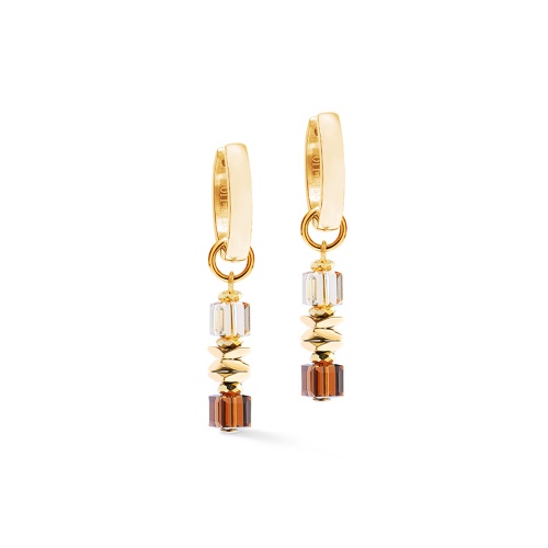 Серьги Coeur de Lion Brown-Gold, 3044/21-1116