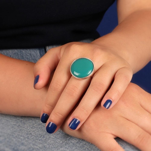 Кольцо TARATATA, Bidule, разъемное, с цветной смолой, TT-W23-05410-107 зеленый фото 7