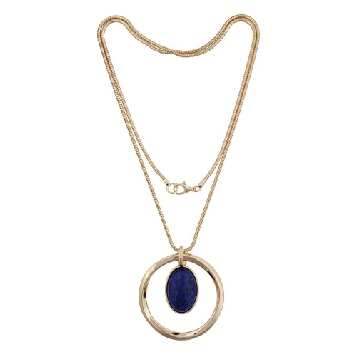 Колье Fiore Luna NATURAL LAPIS, LN5133 BL/RG
