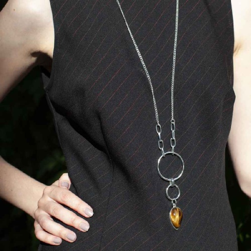 Колье Fiore Luna TIGER EYE, LN3171-6 BR/S фото 2