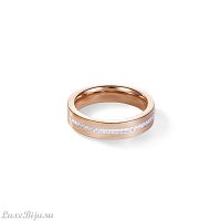 Кольцо Coeur de Lion Crystal-Rosegold 17.2 мм 0226/40-1800 54