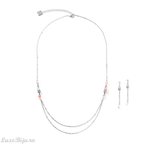 Колье Coeur de Lion Silver Multicolour-Pastel, 5064/10-1522 фото 3