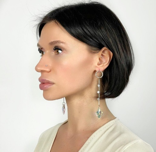 Серьги Moon Paris, Ringo Queen, с кристаллами, MRQ-23.12-101 хрустальный фото 3