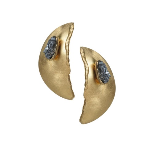 Серьги Katerina Vassou, Lulana, с друзой агата, KV26.1-308314G золотистый фото 2