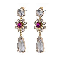 Серьги Moon Paris, Ringo Queen, с кристаллами, MRQ-23.12-095 розовый
