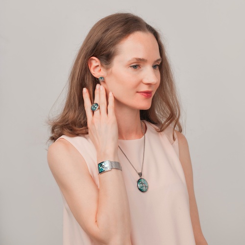 Серьги Fiore Luna, AE01688-3 BL/S фото 2