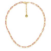 Колье ORI TAO, Boa vista, с овальными звеньями, цветная эмаль, OT23.2-15-31462 красный