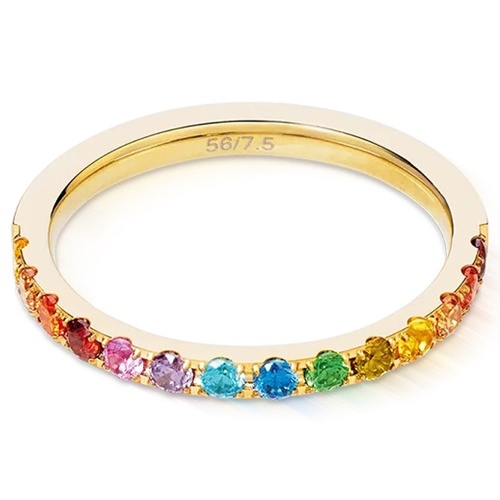Кольцо Coeur de Lion Multicolor Rainbow-Gold, 0146/40-1535 60 фото 3