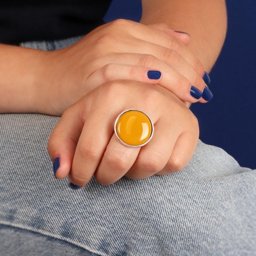 Кольцо TARATATA, Bidule, разъемное, с цветной смолой, TT-W23-05410-10Y желтый фото 7