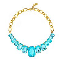 Колье Celeste G, с кристаллами Swarovski, CS26.1-1428 голубой