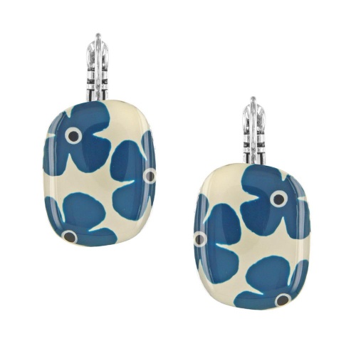 Серьги TARATATA, Gomme, с цветной смолой и узорами, TT-W25-03726-104 синий