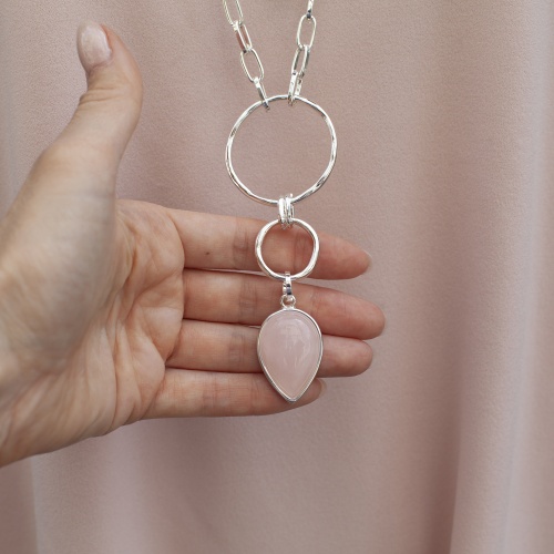 Колье Fiore Luna ROSE QUARTZ, LN3171-4 R/S фото 4
